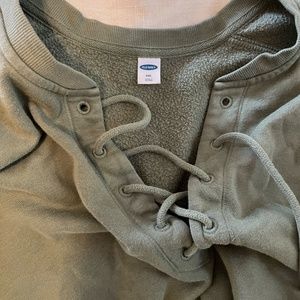 Old Navy Lace Up Sweatshirt